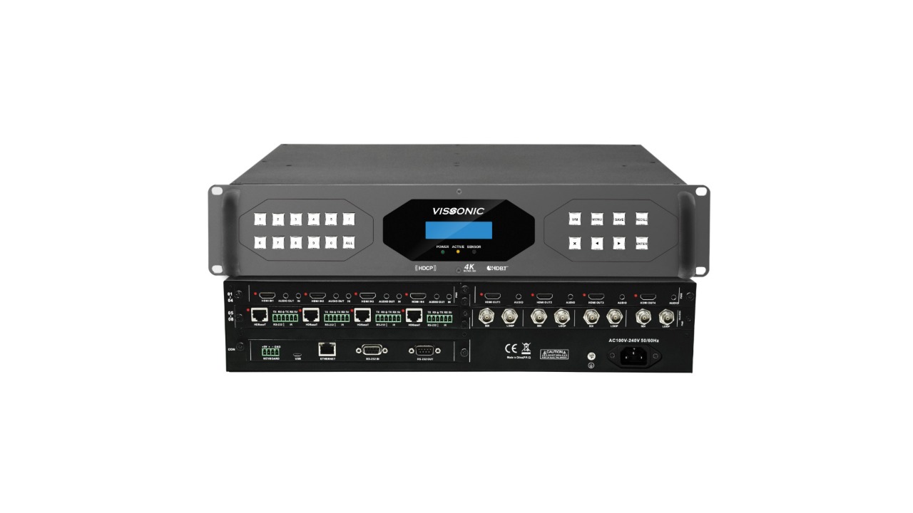 Модульный контроллер видеостен 8х8 VISSONIC VW-VM0808